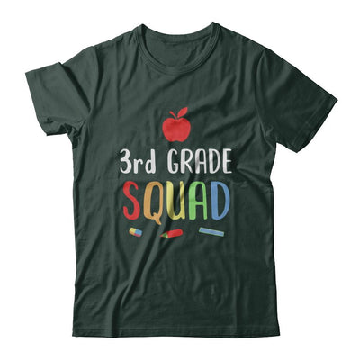 3rd Grade Squad Back To School Teacher Third Grade-T-Shirt & Hoodie-Classic T-Shirt-Forest Green