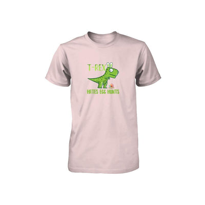 Funny Easter Bunny Dinosaur T-Rex Hates Egg Hunts Youth-Youth Shirt-Toddler T-Shirt-Pink