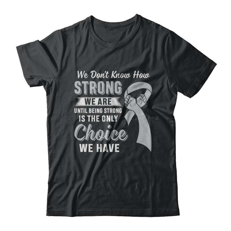 Being Strong Choice Parkinson's Disease Brain Cancer-T-Shirt & Hoodie-Classic T-Shirt-Black