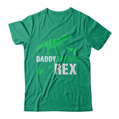 Funny Fathers Day Gift Daddysaurus Dinosaur Rex-T-Shirt & Hoodie-Classic T-Shirt-Kelly Green