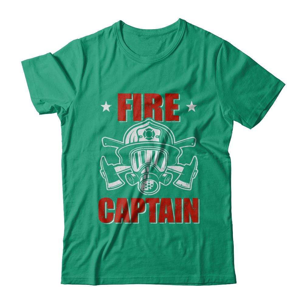 Fire Captain Fireman Dad Firefighter Gift-T-Shirt & Hoodie-Classic T-Shirt-Kelly Green