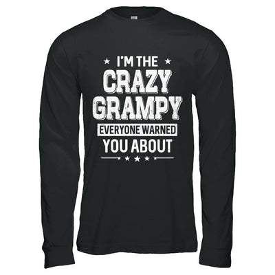 I'm The Crazy Grampy Papa Grandpa Fathers Day-T-Shirt & Hoodie-Long Sleeve T-Shirt-Black