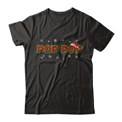 Pop Pop Christmas Santa Ugly Sweater Gift-T-Shirt & Sweatshirt-Classic T-Shirt-Black