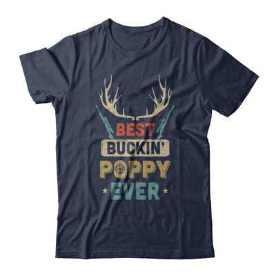 Vintage Best Buckin' Poppy Ever Deer Hunting-T-Shirt & Hoodie-Classic T-Shirt-Navy