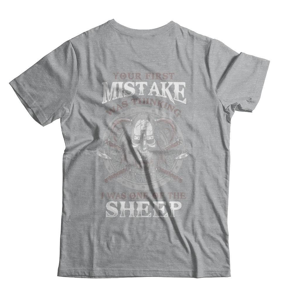 Your First Mistake Was Thinking Valhalla Viking-T-Shirt & Hoodie-Classic T-Shirt-Sport Grey