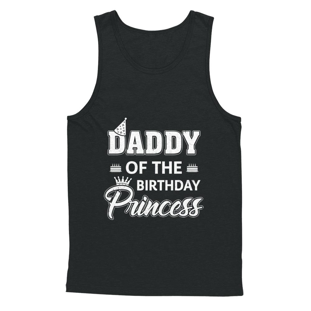 Daddy Of The Birthday Princess Fathers Day-T-Shirt & Hoodie-Unisex Tank-Black