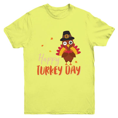 Happy Turkey Day Funny Thanksgiving Gift Youth-Youth Shirt-Youth T-Shirt-Daisy