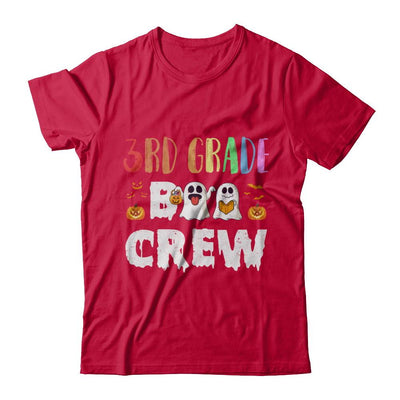 Cute Boo Crew 3rd Grade Teacher Halloween-T-Shirt & Hoodie-Classic T-Shirt-Red