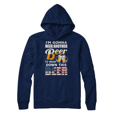 I'm Gonna Need Another Beer To Wash Down This Beer-T-Shirt & Hoodie-Pullover Hoodie-Navy