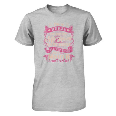 I'm A Nurse I Was Born With My Heart On My Sleeve-T-Shirt & Tank Top-Premium T-Shirt-Heather Gray