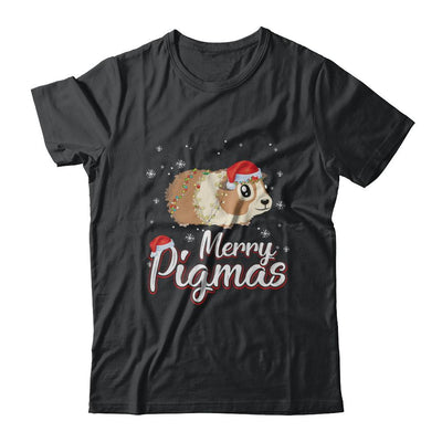 Merry Pigmas Funny Guinea Pig Santa Hat Christmas Gift-T-Shirt & Sweatshirt-Classic T-Shirt-Black