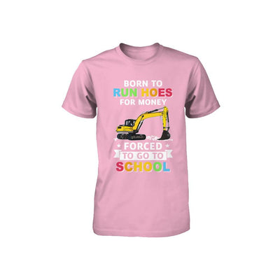 Born To Run Hoes For Money Forced To Go To School Youth-Youth Shirt-Toddler T-Shirt-Pink