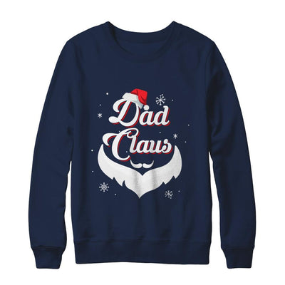 Santa Beard Matching Christmas Pajamas Dad Claus-T-Shirt & Sweatshirt-Crewneck Sweatshirt-Navy