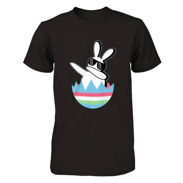 Dabbing Hip Hop Bunny Easter-T-Shirt & Hoodie-Premium T-Shirt-Black