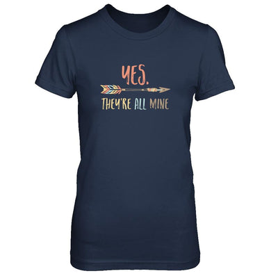 Yes They're All Mine-T-Shirt & Tank Top-Women's T-Shirt-Navy