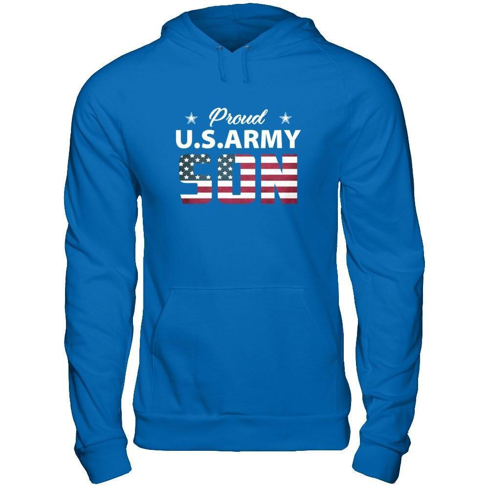 Proud Us Army Son-T-Shirt & Hoodie-Pullover Hoodie-Royal