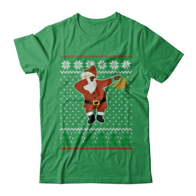 Dabbing Santa Volleyball Ugly Sweater Christmas-T-Shirt & Sweatshirt-Premium T-Shirt-Kelly Green