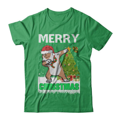 Cute Pit bull Claus Merry Christmas Ugly Sweater-T-Shirt & Sweatshirt-Premium T-Shirt-Kelly Green