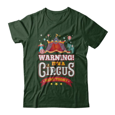 Circus Carnival Warning Birthday Children Party-T-Shirt & Hoodie-Classic T-Shirt-Forest Green