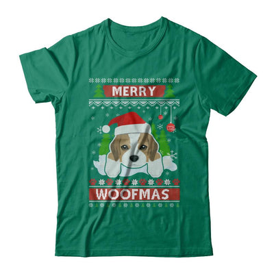 Beagle Merry Woofmas Ugly Christmas Sweater-T-Shirt & Sweatshirt-Classic T-Shirt-Kelly Green