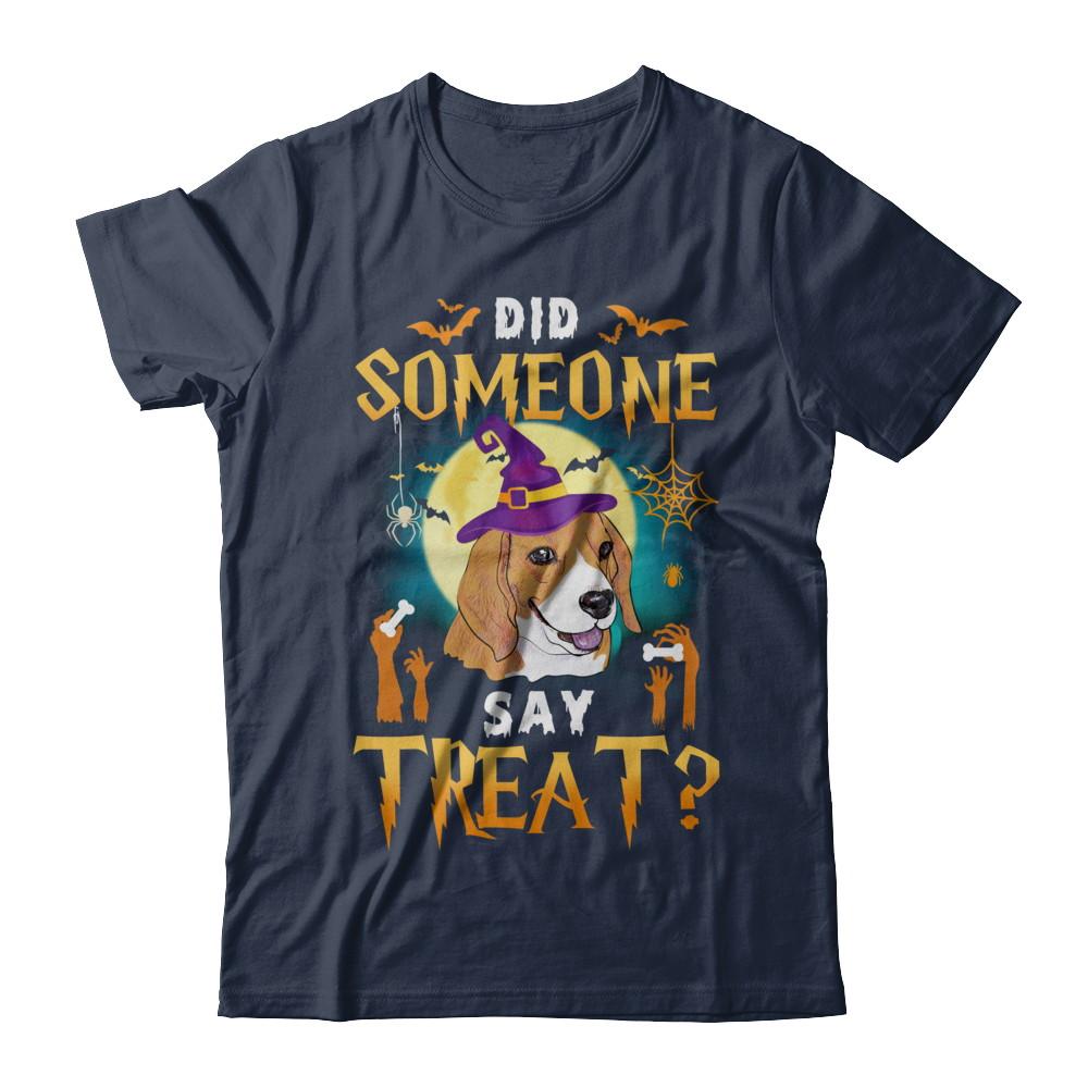Did Someone Say Treat Beagle Halloween Costume-T-Shirt & Hoodie-Classic T-Shirt-Navy