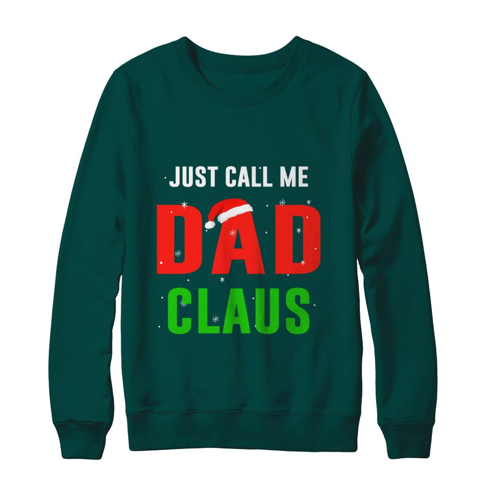 Santa Dad Claus Matching Family Christmas Pajamas-T-Shirt & Sweatshirt-Crewneck Sweatshirt-Deep Forest