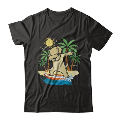 Summer Vacation Dabbing Labrador Surfing Surfboard Gift-T-Shirt & Hoodie-Classic T-Shirt-Black
