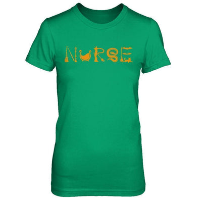 Funny Nurse Halloween-T-Shirt & Sweatshirt-Women's T-Shirt-Irish Green