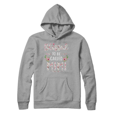 Funny Grandma Gifts Blessed To Be Called Mimi-T-Shirt & Hoodie-Pullover Hoodie-Light Steel