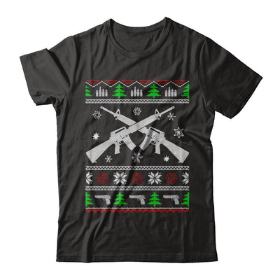 I Want Rifle Guns For Christmas Ugly Christmas Sweater-T-Shirt & Sweatshirt-Classic T-Shirt-Black