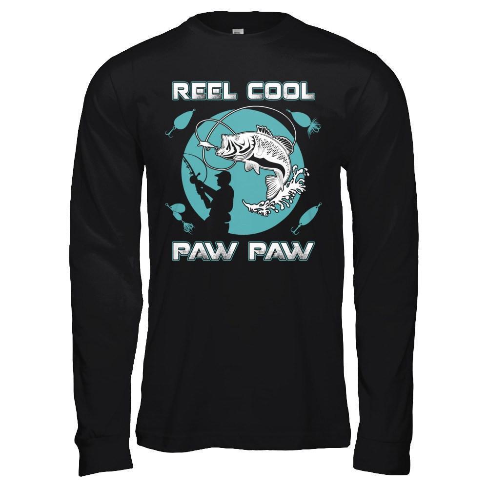 Reel Cool Paw Paw-T-Shirt & Hoodie-Long Sleeve T-Shirt-Black