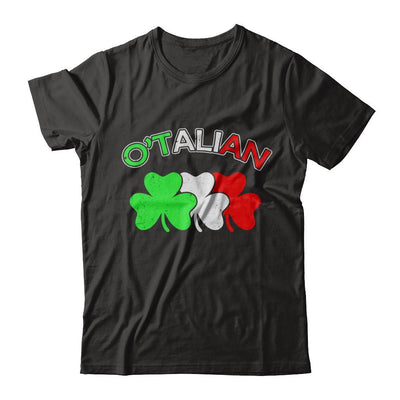 Italian O'talian Italy Flag Italia St Patricks Day-T-Shirt & Hoodie-Premium T-Shirt-Black