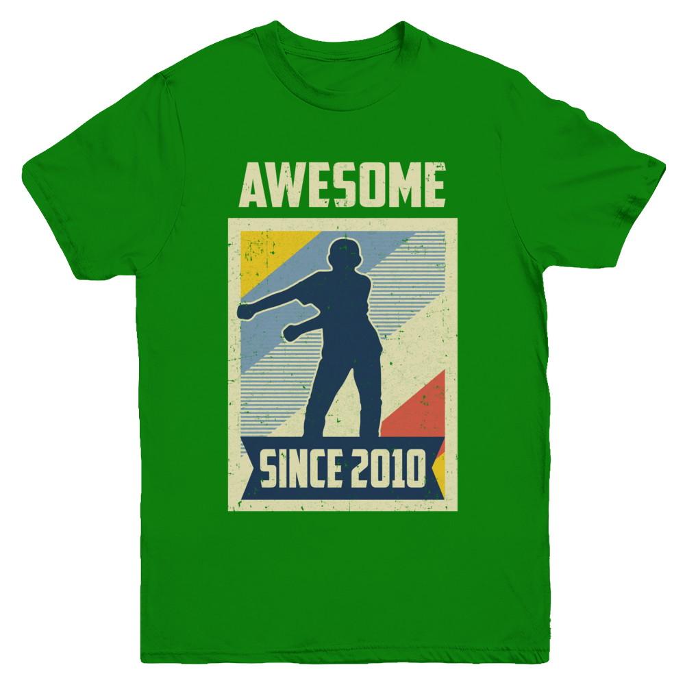 Vintage Floss 11th 2010 Birthday Gift for 11 Years Old Youth-Youth Shirt-Youth T-Shirt-Irish Green