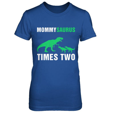 Mommysaurus Times Two Twins Mothers Day-T-Shirt & Hoodie-Women's T-Shirt-Royal