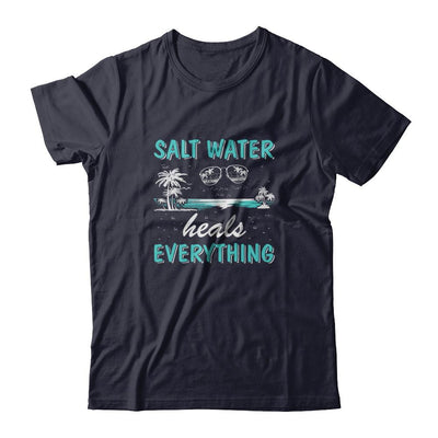 Saltwater Heals Everything-T-Shirt & Tank Top-Premium T-Shirt-Midnight Navy