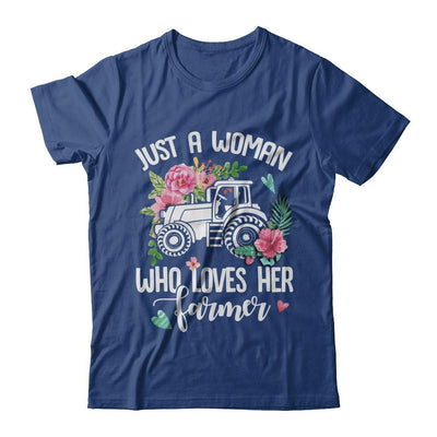 Just A Woman Who Loves Her Farmer-T-Shirt & Hoodie-Premium T-Shirt-Royal