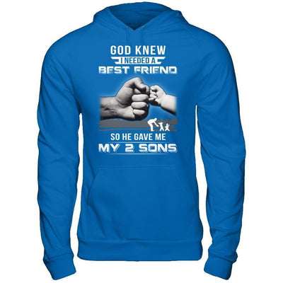 God Knew I Needed A Best Friend So He Gave My Two Sons-T-Shirt & Hoodie-Pullover Hoodie-Royal
