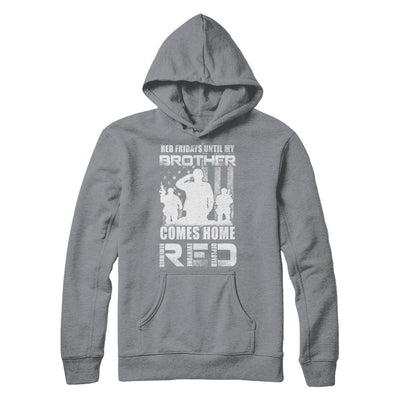Red Friday Until My Brother Comes Home Military-T-Shirt & Hoodie-Pullover Hoodie-Light Steel