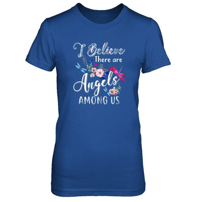 I Believe There Are Angels Among Us Dragonfly-T-Shirt & Tank Top-Women's T-Shirt-Royal