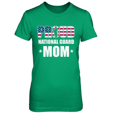 Proud National Guard Mom Veteran Mothers Day-T-Shirt & Hoodie-Women's T-Shirt-Irish Green