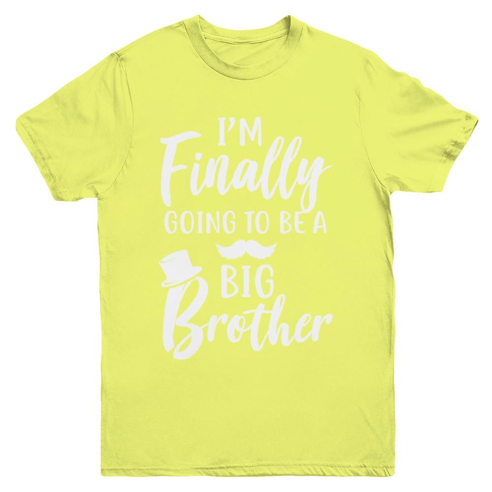 Cute I Am Finally Going To Be A Big Brother Youth-Youth Shirt-Youth T-Shirt-Daisy
