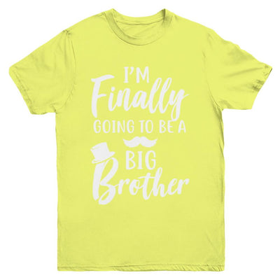Cute I Am Finally Going To Be A Big Brother Youth-Youth Shirt-Youth T-Shirt-Daisy