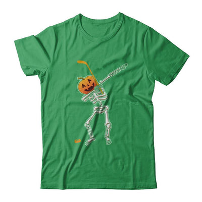 Halloween Dabbing Skeleton Hockey-T-Shirt & Hoodie-Premium T-Shirt-Kelly Green