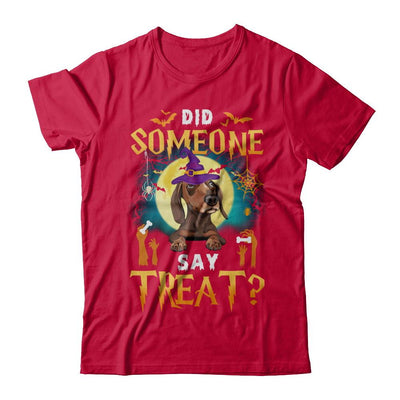 Did Someone Say Treat Dachshund Halloween Costume-T-Shirt & Hoodie-Classic T-Shirt-Red