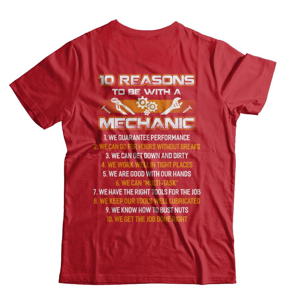 10 Reasons To Be With A Mechanic-T-Shirt & Hoodie-Classic T-Shirt-Red