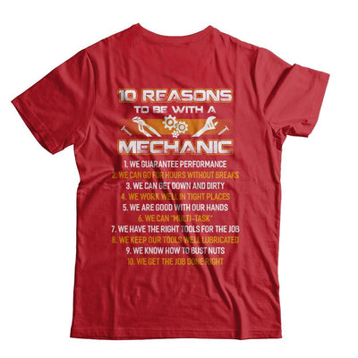 10 Reasons To Be With A Mechanic-T-Shirt & Hoodie-Classic T-Shirt-Red