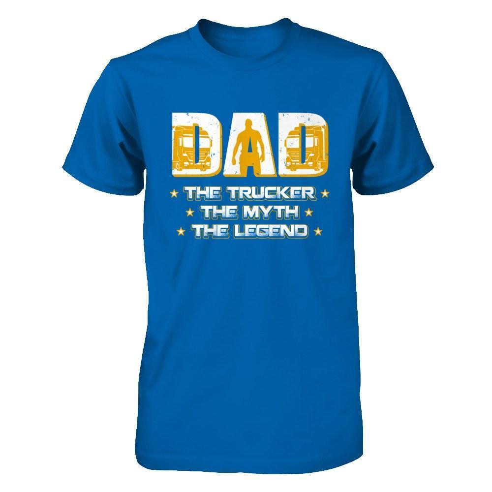 Dad The Trucker The Myth The Legend-T-Shirt & Hoodie-Classic T-Shirt-Royal