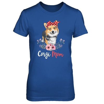 Corgi Mom Gift For Women Dog Lover-T-Shirt & Hoodie-Women's T-Shirt-Royal
