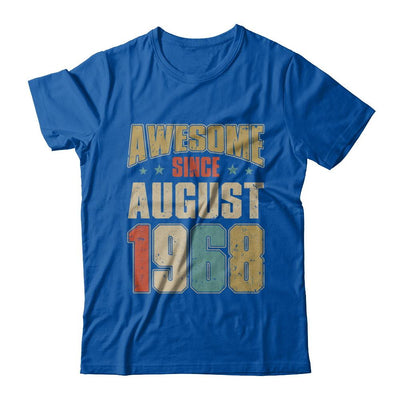 Vintage Retro Awesome Since August 1968 53th Birthday-T-Shirt & Hoodie-Premium T-Shirt-Royal