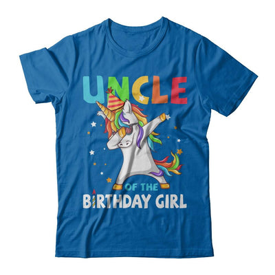 UNCLE Of The Birthday Girl Dabbing Unicorn Party-T-Shirt & Hoodie-Classic T-Shirt-Royal